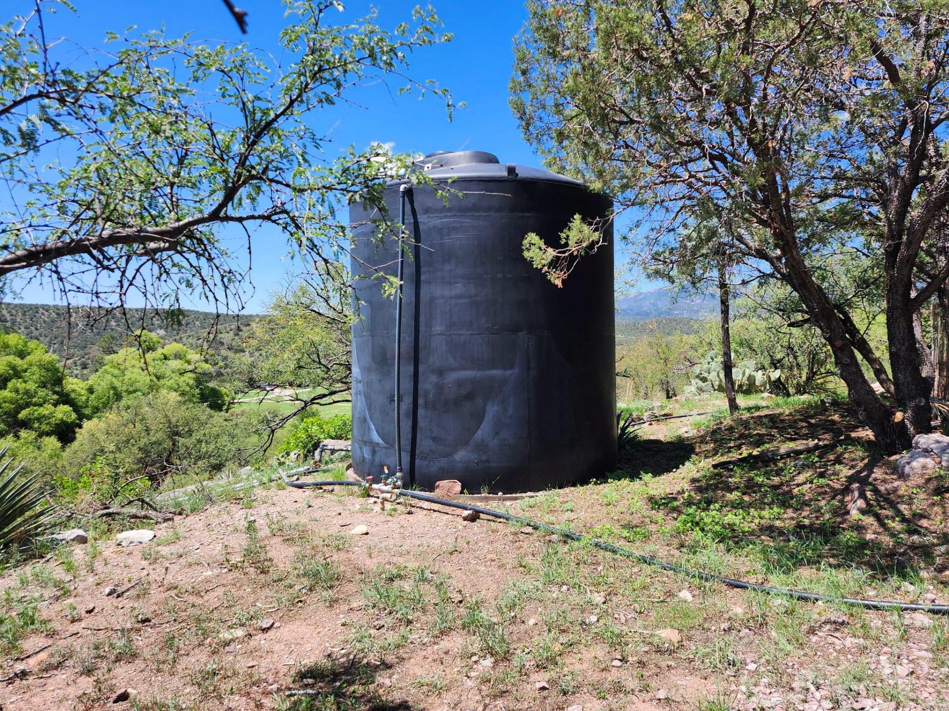 water tank at Bog Springs campground
